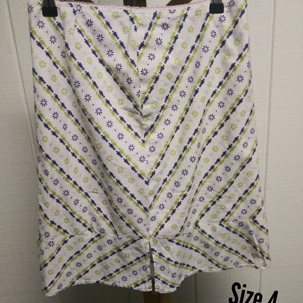 Fossil Boy/Girl Print Straight Lined Skirt